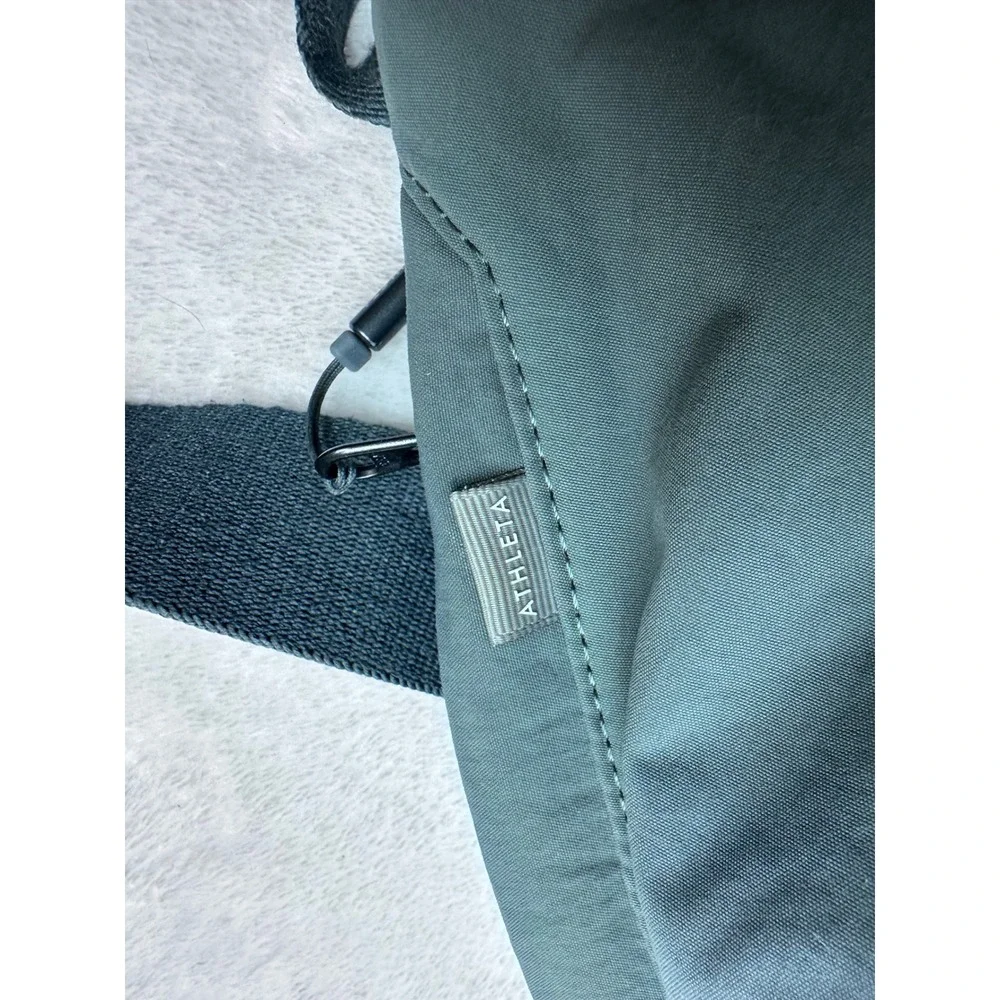 Athleta Kinetic Sling Bag Womens OS Slate Blue Green Crossbody Zip